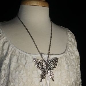 Vintage Rafaelian Butterfly Necklace